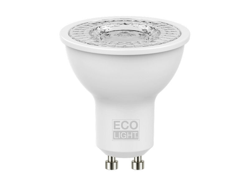 Ecolight lampada a led spot gu10 fascio 110Ø luce fredda 6 w (10 pezzi) - Ecolight