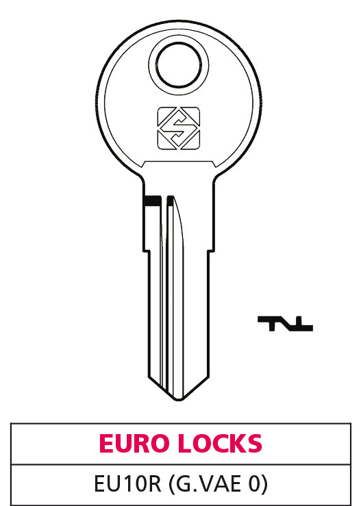 Silca chiave asc eu10r (g. vae 0) euro locks (10 pezzi) - Silca