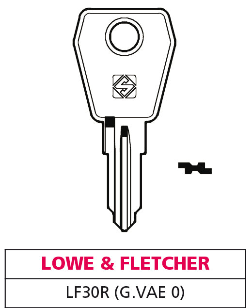 Silca chiave asc lf30r (g. vae 0) lowe & fletcher (20 pezzi) - Silca