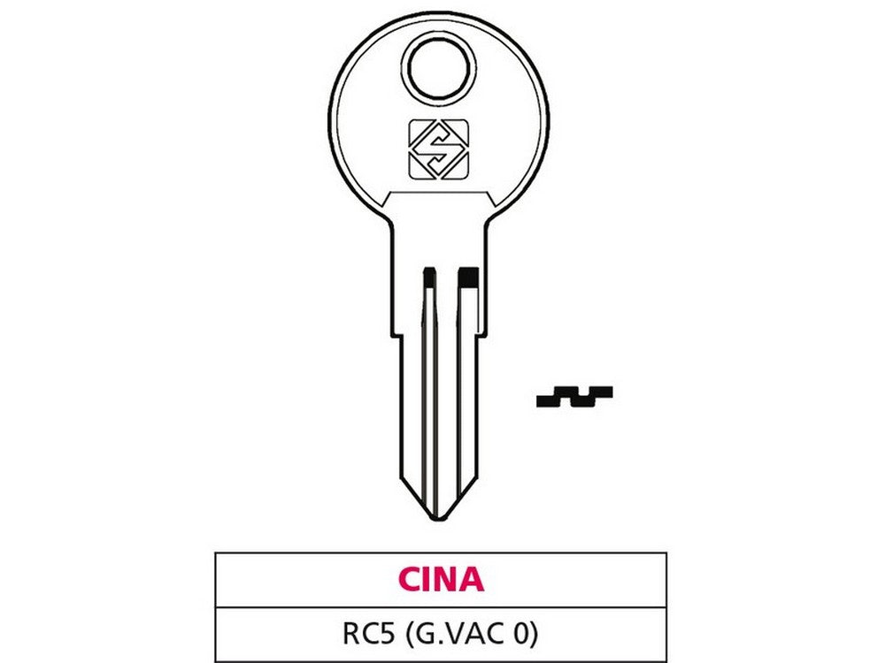 20pz chiave asc rc5 (g. vac 0) cina cod:ferx.vit47626