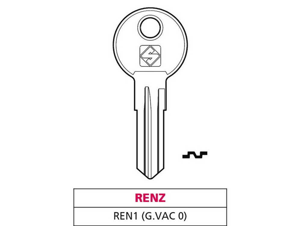 20pz chiave asc ren1 (g. vac 0) renz cod:ferx.vit47601