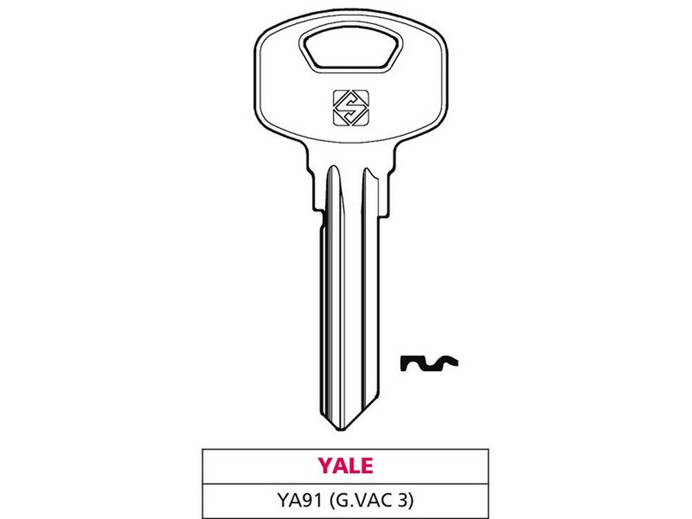 10pz chiave asc ya91 (g. vac 3) yale vit47546