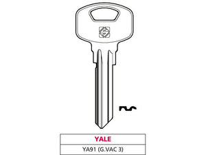 10pz chiave asc ya91 (g. vac 3) yale vit47546