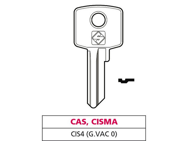 20pz chiave ottone cis4 (g. vac 0) cas-cisma vit47597