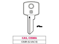 20pz chiave ottone cis4r (g. vac 0) cas-cisma vit47600