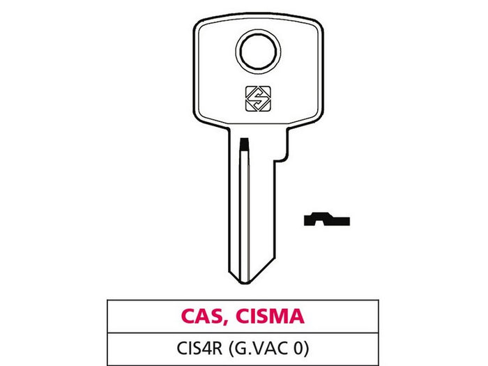 20pz chiave ottone cis4r (g. vac 0) cas-cisma vit47600