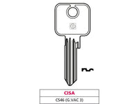 10pz chiave ottone cs46 (g. vac 3) cisa cod:ferx.vit47564