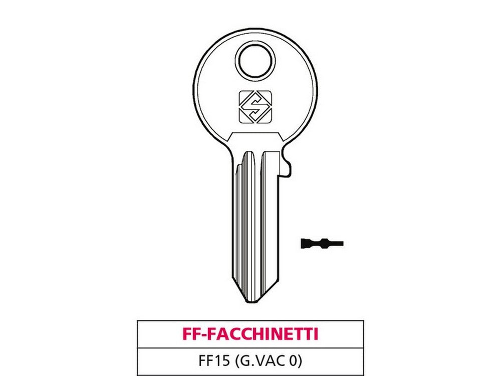 20pz chiave ottone ff15 (g. vac 0) ff-facchinetti vit47576