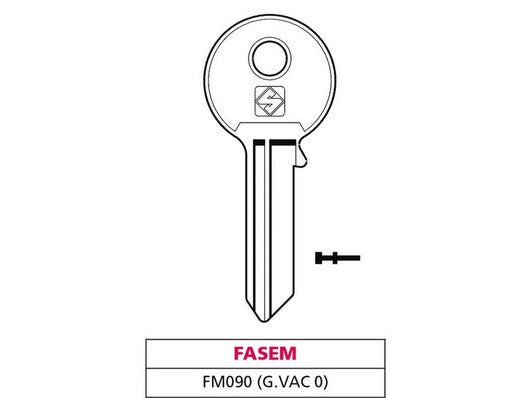 20pz chiave ottone fm090 (g. vac 0) fasem vit47560