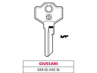 20pz chiave ottone gs4 (g. vac 0) giussani vit47609