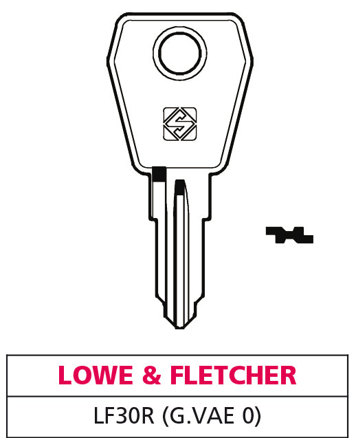 Silca chiave ottone lf30r (g. vae 0) lowe & fletcher (10 pezzi) - Silca