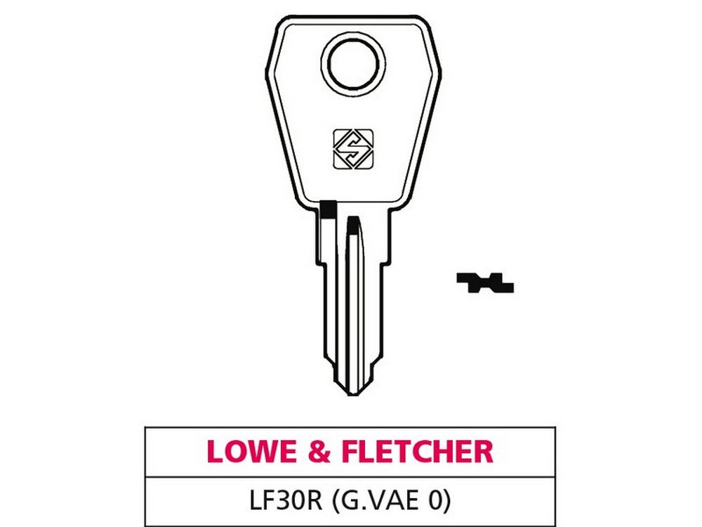 10pz chiave ottone lf30r (g. vae 0) lowe & fletcher vit47585