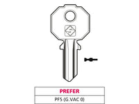 Silca chiave ottone pf5 (g. vac 0) prefer (20 pezzi) - Silca