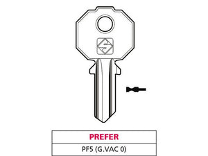 20pz chiave ottone pf5 (g. vac 0) prefer vit47570