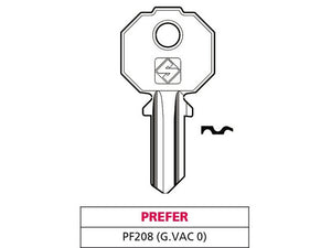 20pz chiave ottone pf208 (g. vac 0) prefer vit47577