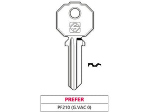 20pz chiave ottone pf210 (g. vac 0) prefer vit47574