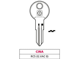 20pz chiave ottone rc5 (g. vac 0) cina cod:ferx.vit47602