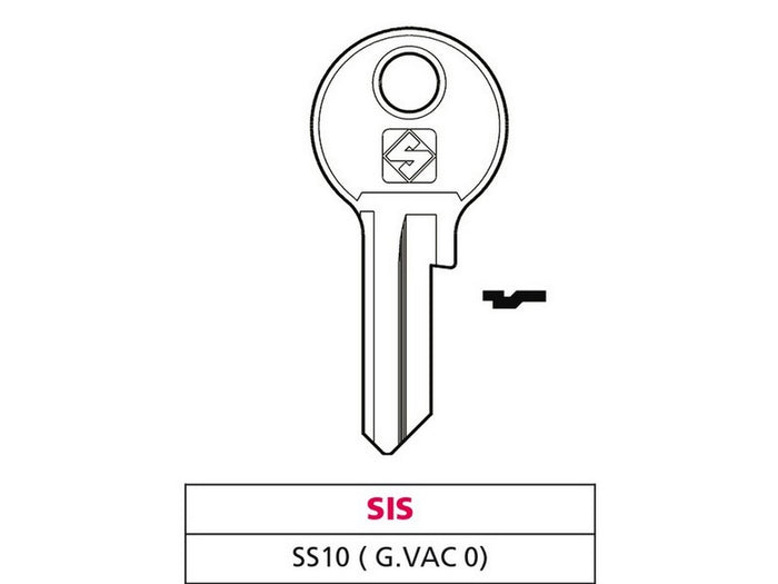 20pz chiave ottone ss10 (g. vac 0) sis vit47625