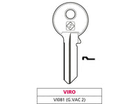 Silca chiave ottone vi081 (g. vac 2) viro (10 pezzi) - Silca