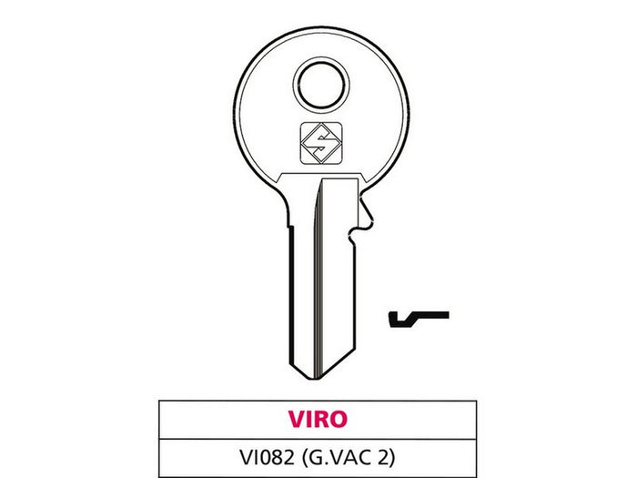 20pz chiave ottone vi082 (g. vac 2) viro vit47566