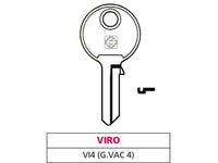 20pz chiave ottone vi4 (g. vac 0) viro vit47584