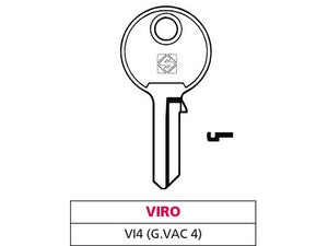 20pz chiave ottone vi4 (g. vac 0) viro vit47584