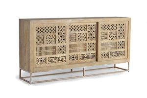 Credenza in legno di mango e metallo