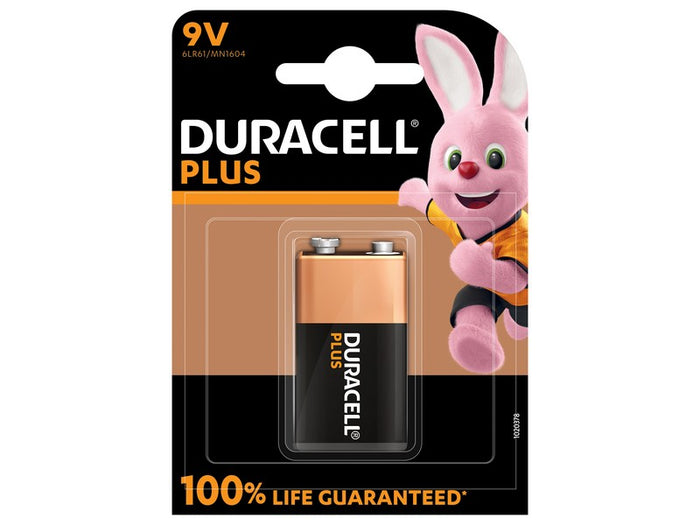 Duracell pila alcalina serie plus 1 pz. transistor 9 v (10 pezzi) - Duracell