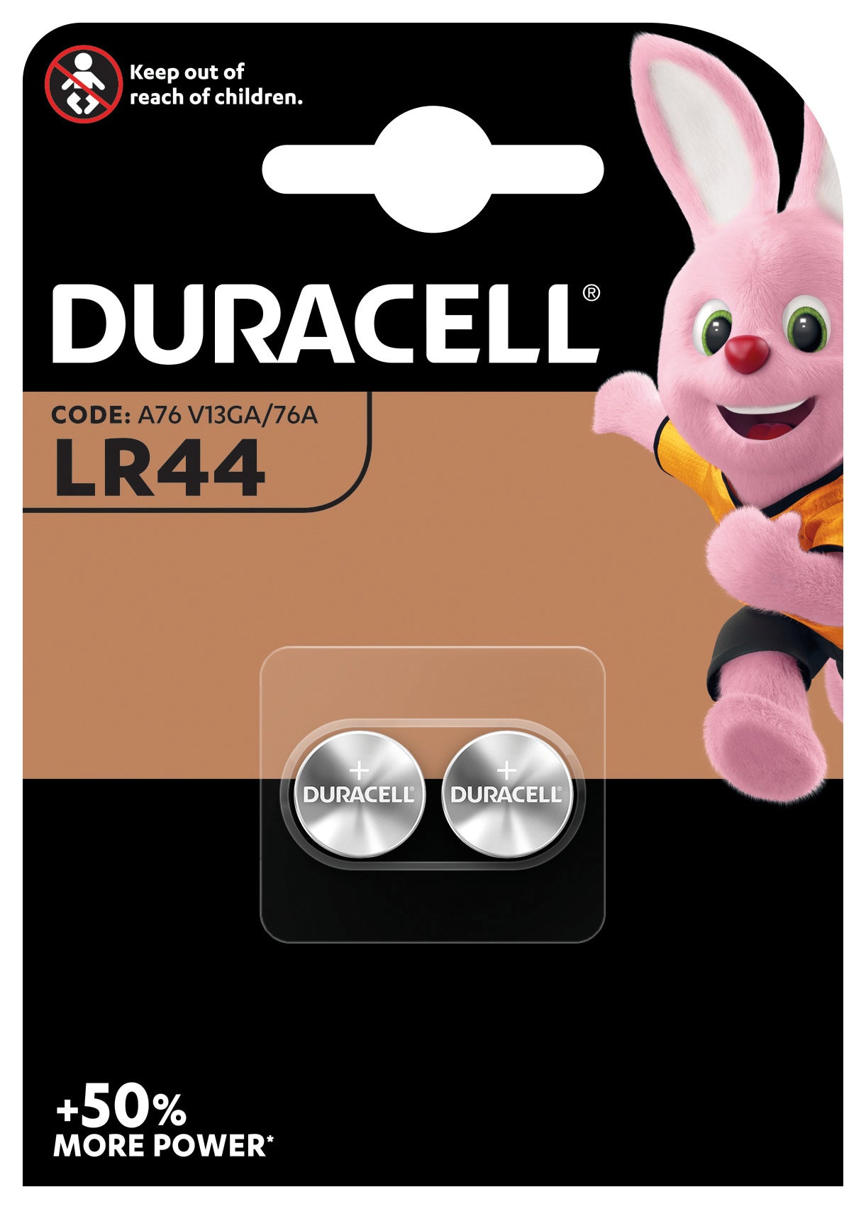 Duracell pila alcalina specialistica bottone lr44 2 pz. (10 confezioni) - Duracell