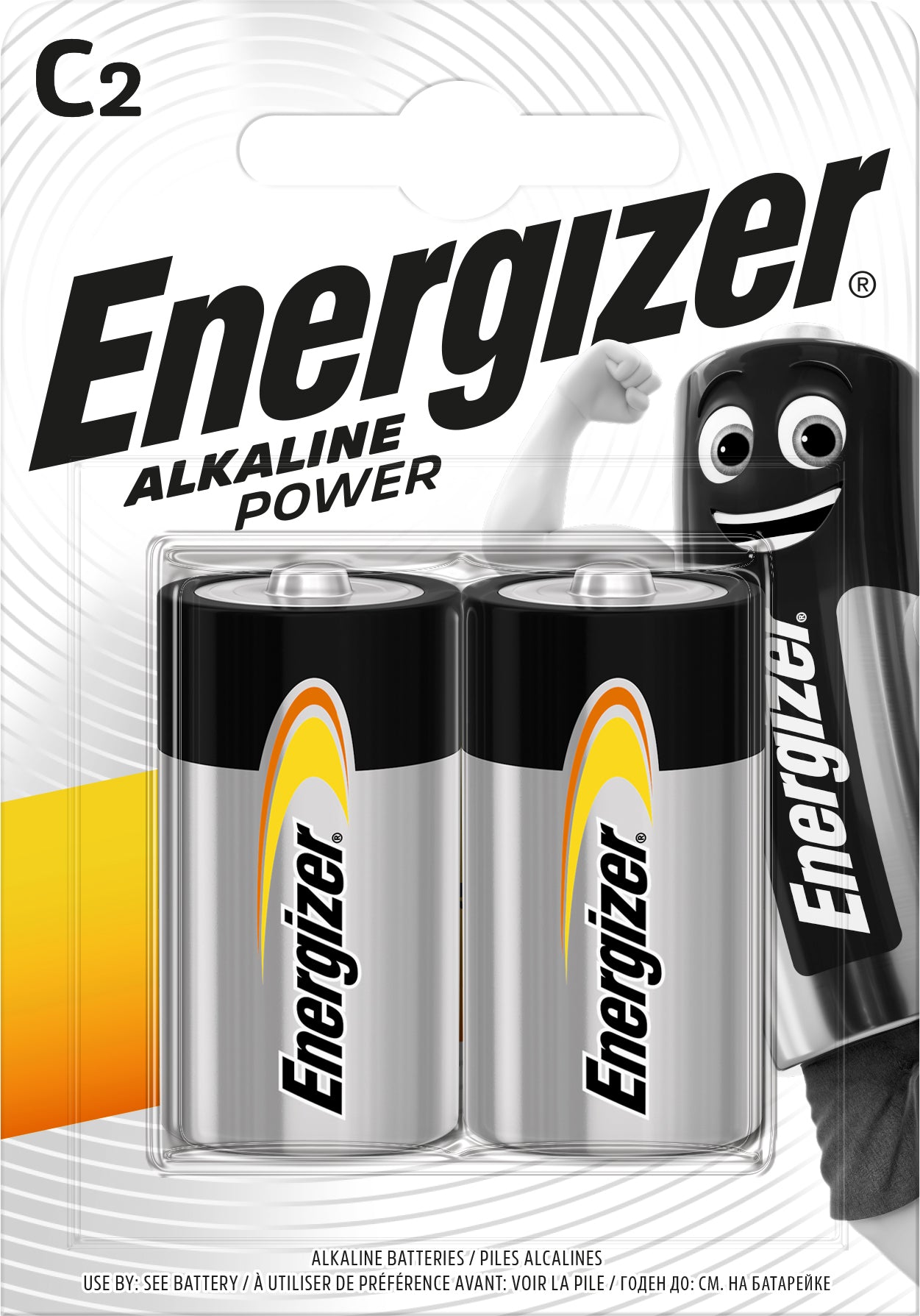 Energizer pila alcalina serie alkaline power mezza torcia 1,5v 2 pz.  (6 confezioni) - Energizer