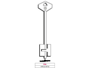 Silca chiave a doppia mappa 5it8 (g. vat 0) ital (5 pezzi) - Silca