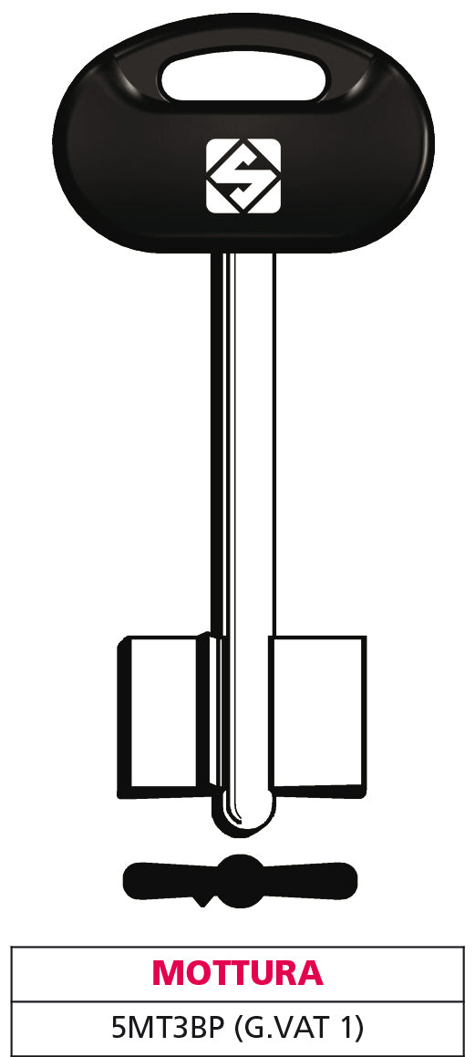 Silca chiave a doppia mappa 5mt3bp (g. vat 1) mottura (5 pezzi) - Silca