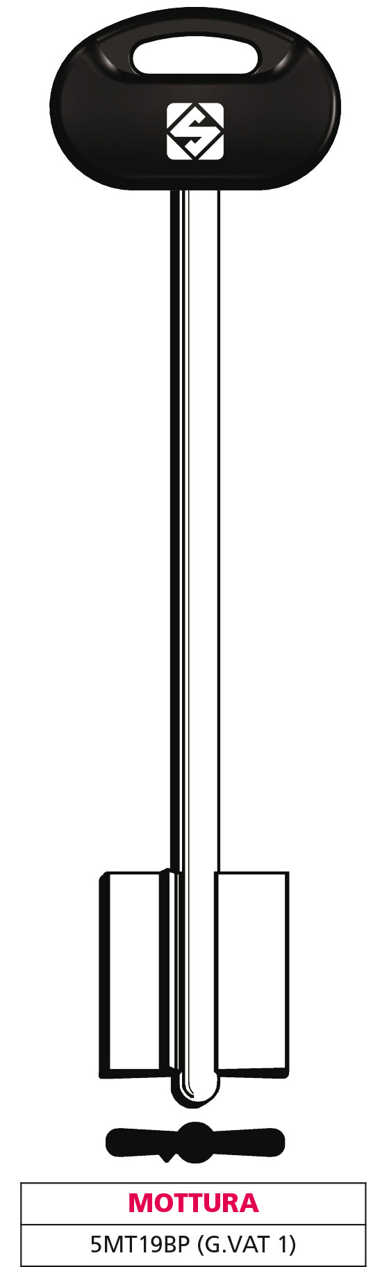 Silca chiave a doppia mappa 5mt19bp (g. vat 1) mottura (5 pezzi) - Silca