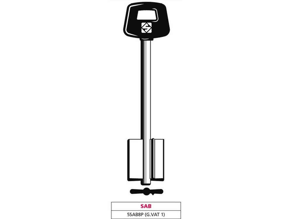 5pz chiave a doppia mappa 5sab8p (g. vat 1) sab vit47652