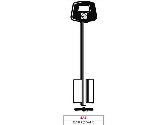 5pz chiave a doppia mappa 5sab8p (g. vat 1) sab vit47652