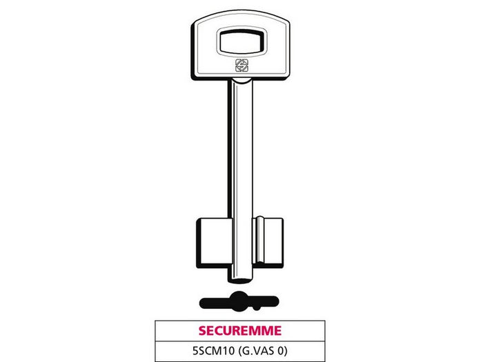 5pz chiave a doppia mappa 5scm10 (g. vas 0) securemme vit47654