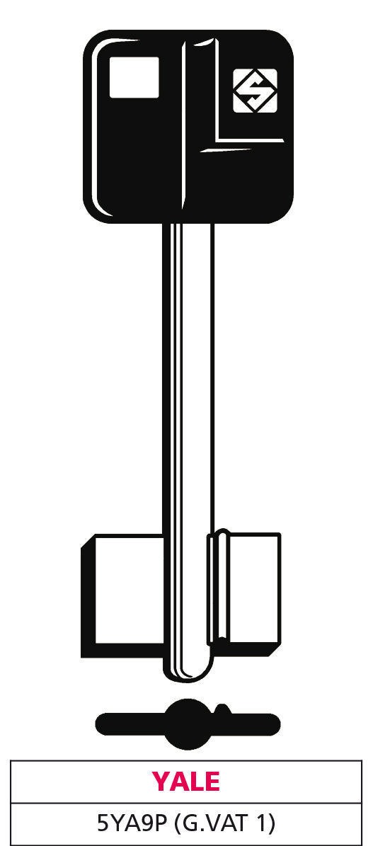 Silca chiave a doppia mappa 5ya9p (g. vat 1) yale (5 pezzi) - Silca