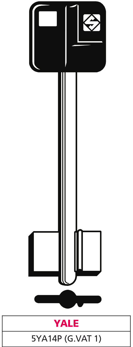 Silca chiave a doppia mappa 5ya14p (g. vat 1) yale (5 pezzi) - Silca