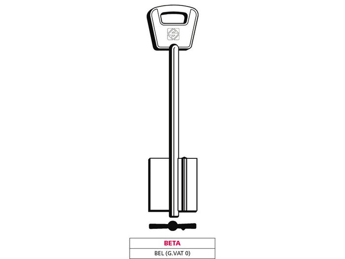 Silca chiave a doppia mappa bel (g. vat 0) beta  (5 pezzi) - Silca