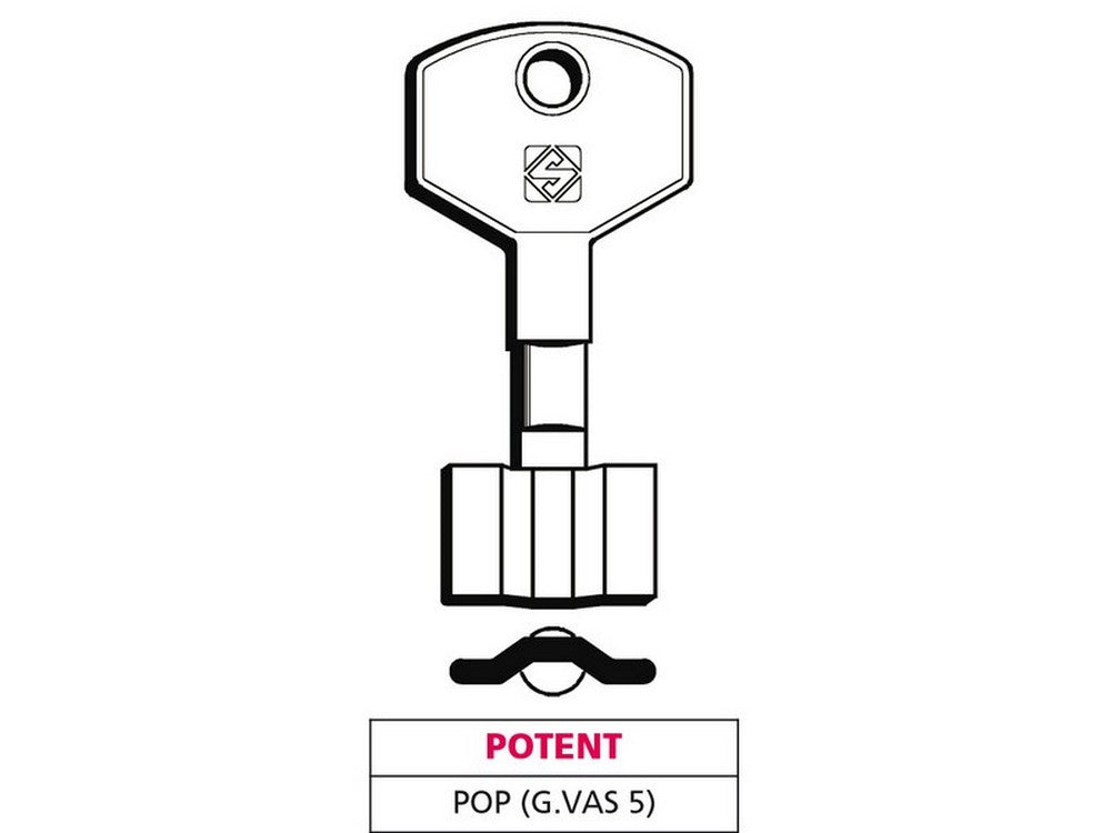 5pz chiave a doppia mappa pop (g. vas 5) potent cod:ferx.vit47664