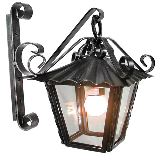 Lanterna quadrata con braccio  1x60 watt - 