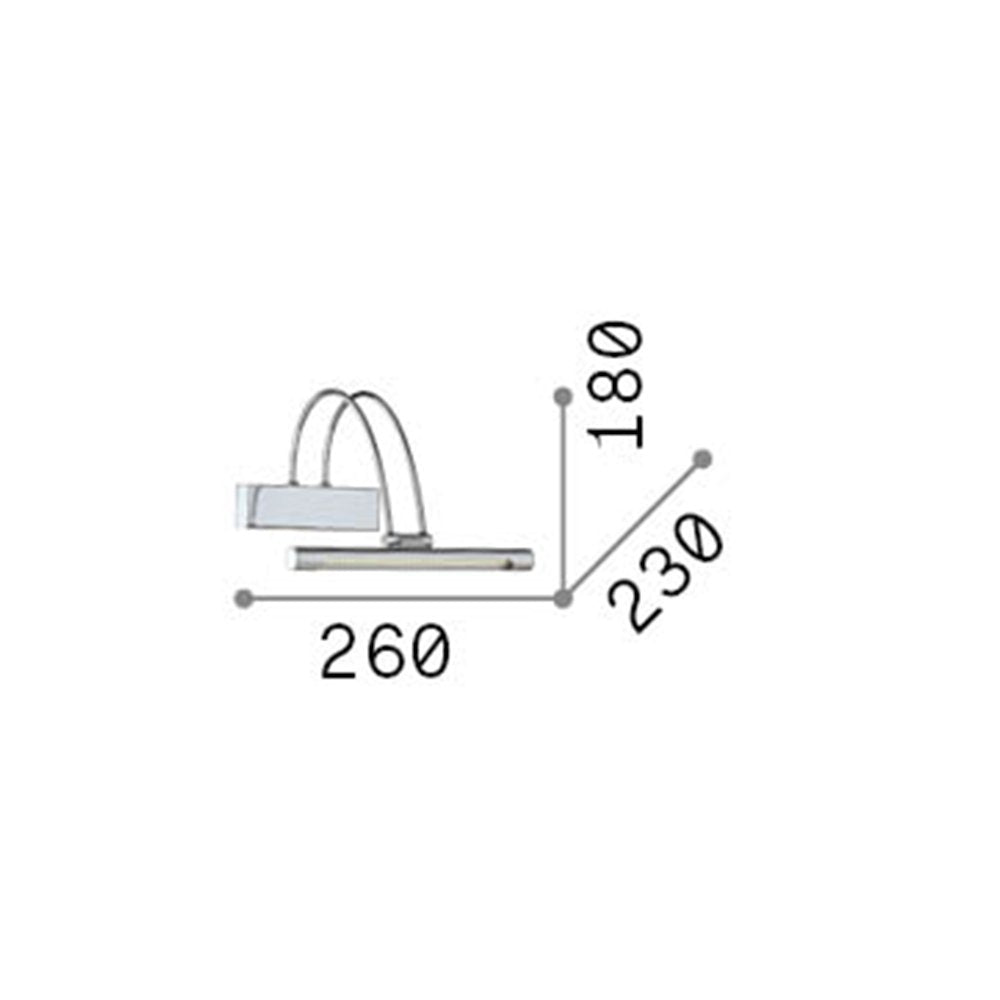 Applique Contemporanea Bow Metallo Ottone Led 2,5W Luce Calda