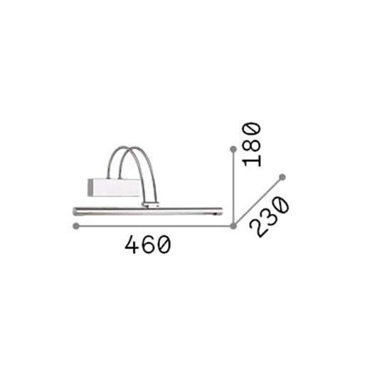 Applique Contemporanea Bow Metallo Ottone Led 4,5W Luce Calda