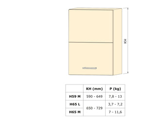 Emuca Braccetto per ante elevabile Agile Flap, 3,7 - 7,2 kg, Plastica grigio antracite, Acciaio, 1 u.