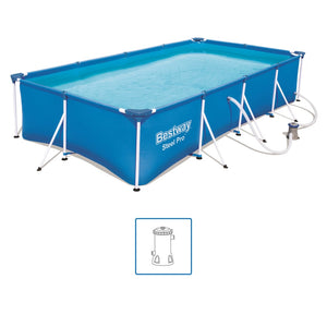 Bestway Set Piscina Rettangolare Steel Pro 400x211x81 cm 56424