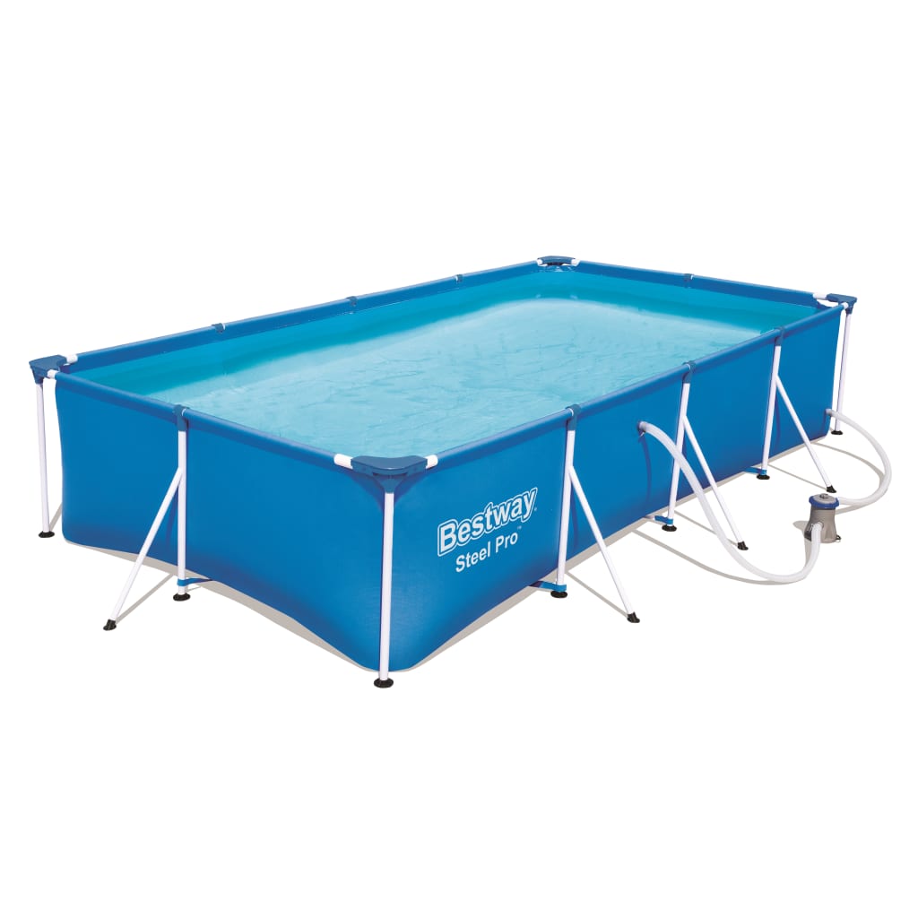 Bestway Set Piscina Rettangolare Steel Pro 400x211x81 cm 56424