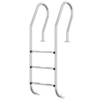 Scala per Piscina 54x38x158 cm Acciaio Inox 304