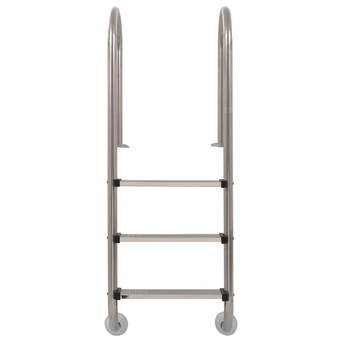 Scaletta per Piscina 3 Gradini in Acciaio Inox 304 120 cm