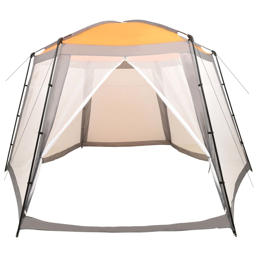 Tenda per Piscina in Tessuto 500x433x250 cm Grigia