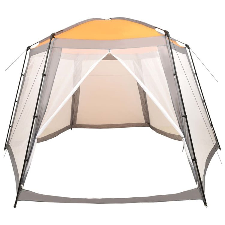 Tenda per Piscina in Tessuto 500x433x250 cm Grigia